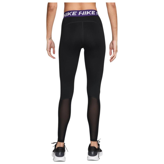 Nike Γυναικείο κολάν Pro Mid-Rise Mesh-Panelled Tights Nike Γυναικείο κολάν Pro Mid-Rise Mesh-Panelled Tights